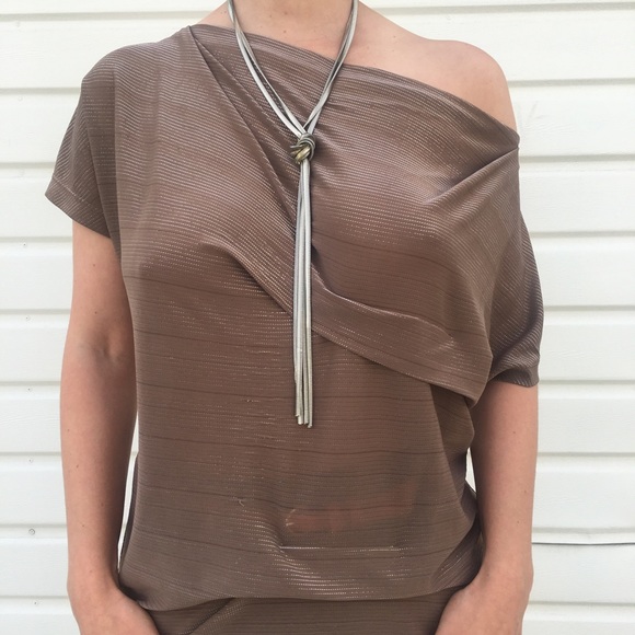 Studio 54 off the shoulder sparkle top - Picture 3 of 4